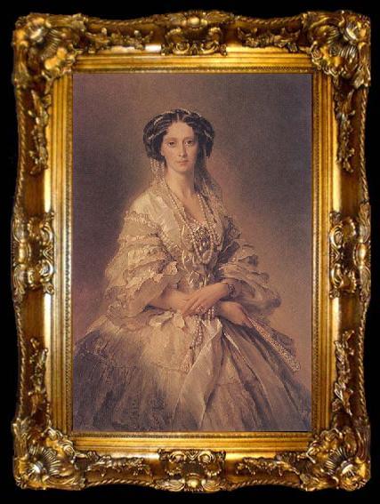 framed  Franz Xaver Winterhalter Portrait of Empress Maria Alexandrovna, ta009-2